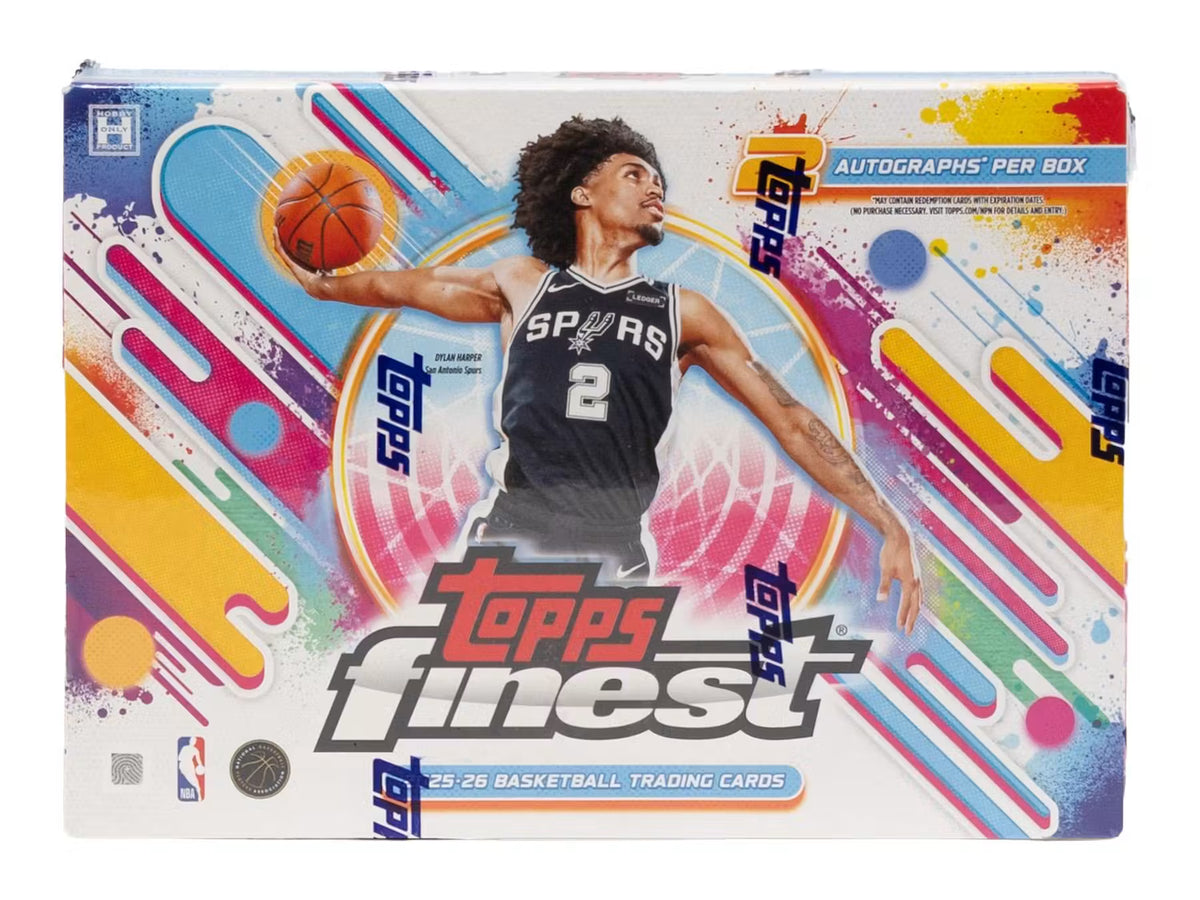 2025/26 Topps Finest Basketball Hobby 8 Box Case