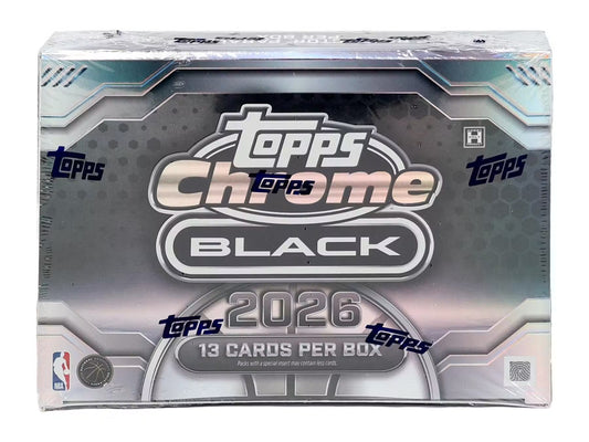 2025/26 Topps Chrome Black Basketball Hobby 8 Box Case