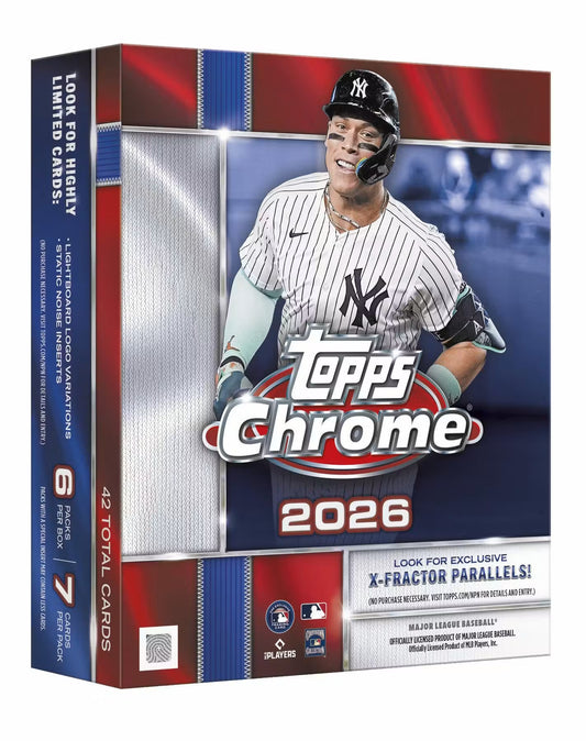 2026 Topps Chrome Baseball Mega Box