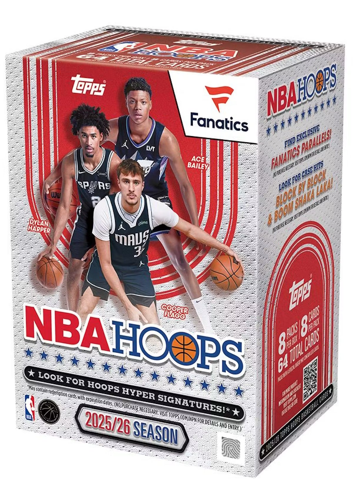 2025/26 Topps Hoops Basketball Fanatics Blaster Box