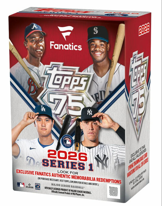 2026 Topps Series 1 Baseball Fanatics Blaster Box