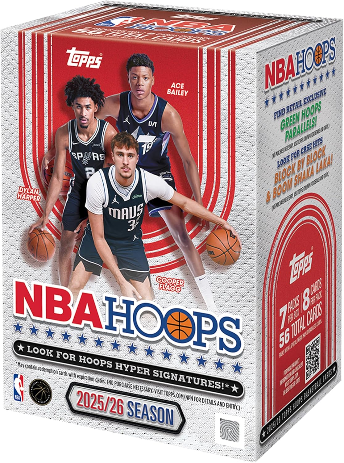 2025/26 Topps NBA Hoops Basketball Blaster Box
