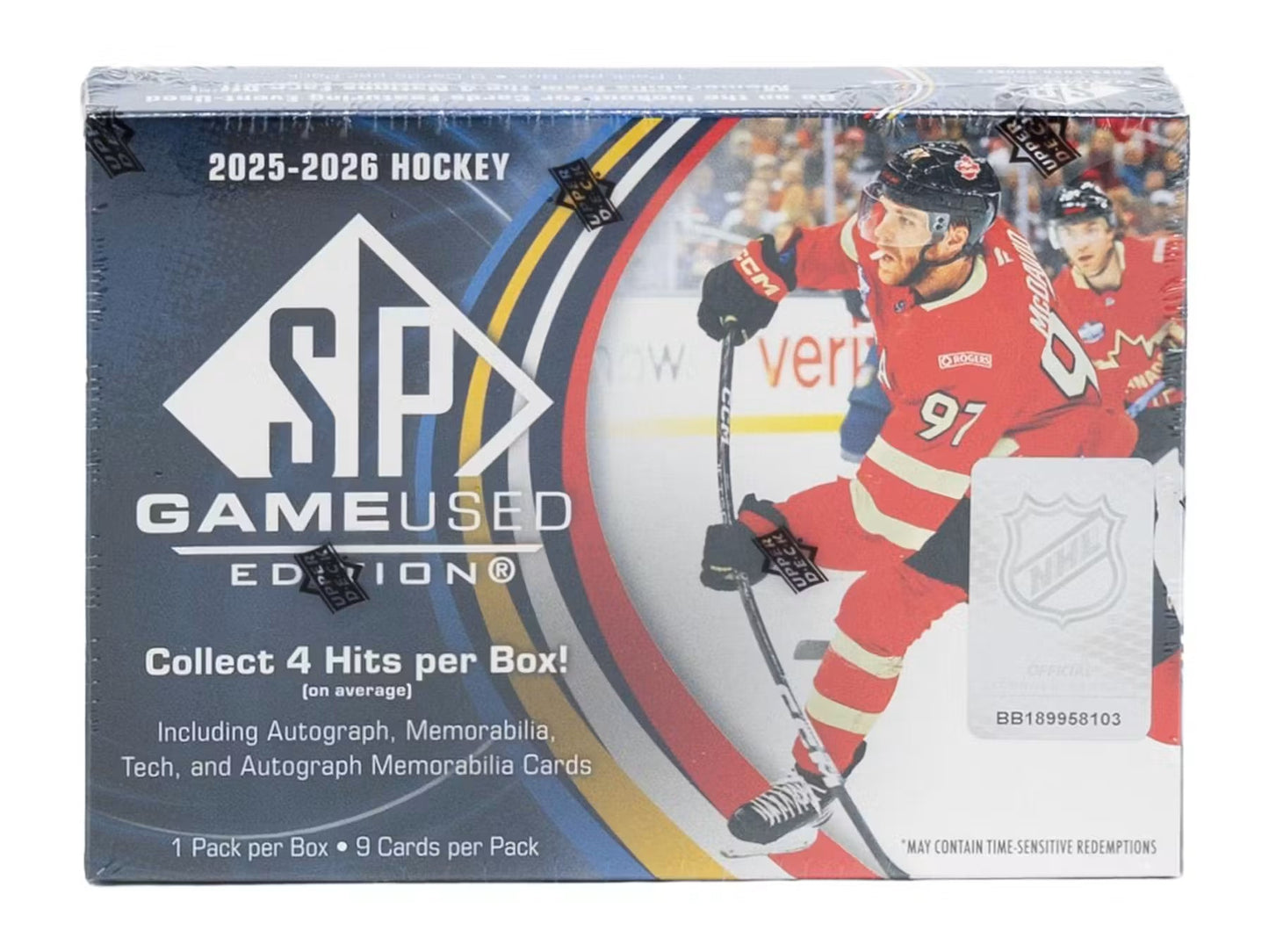 2025/26 Upper Deck SP Game Used Hockey Hobby Box