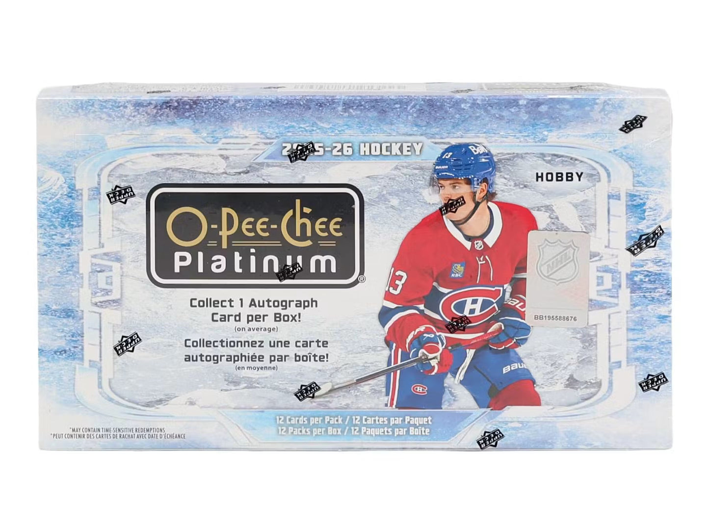 2025/26 Upper Deck O-Pee-Chee Platinum Hockey Hobby 8 Box Case
