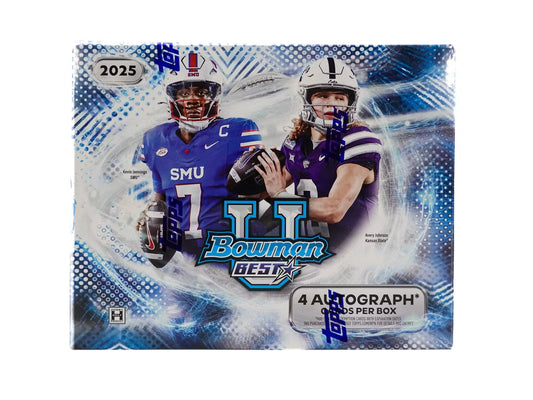 2025 Bowman's Best University Football Hobby 12 Box Case