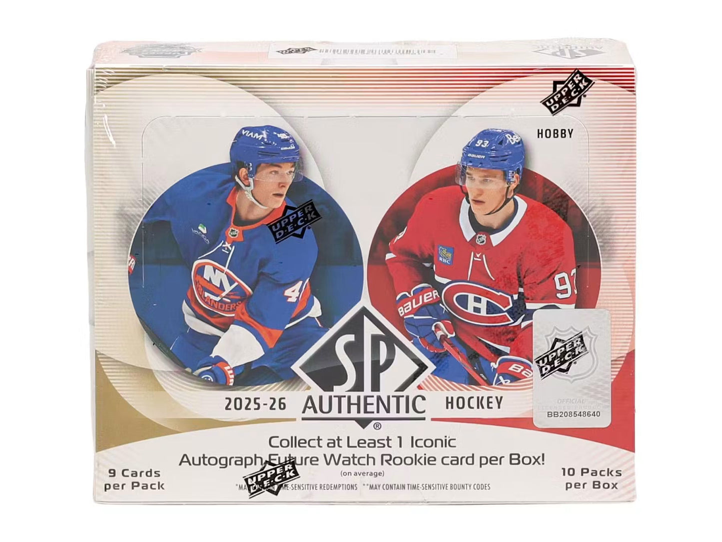 2025/26 Upper Deck SP Authentic Hockey Hobby 16 Box Case
