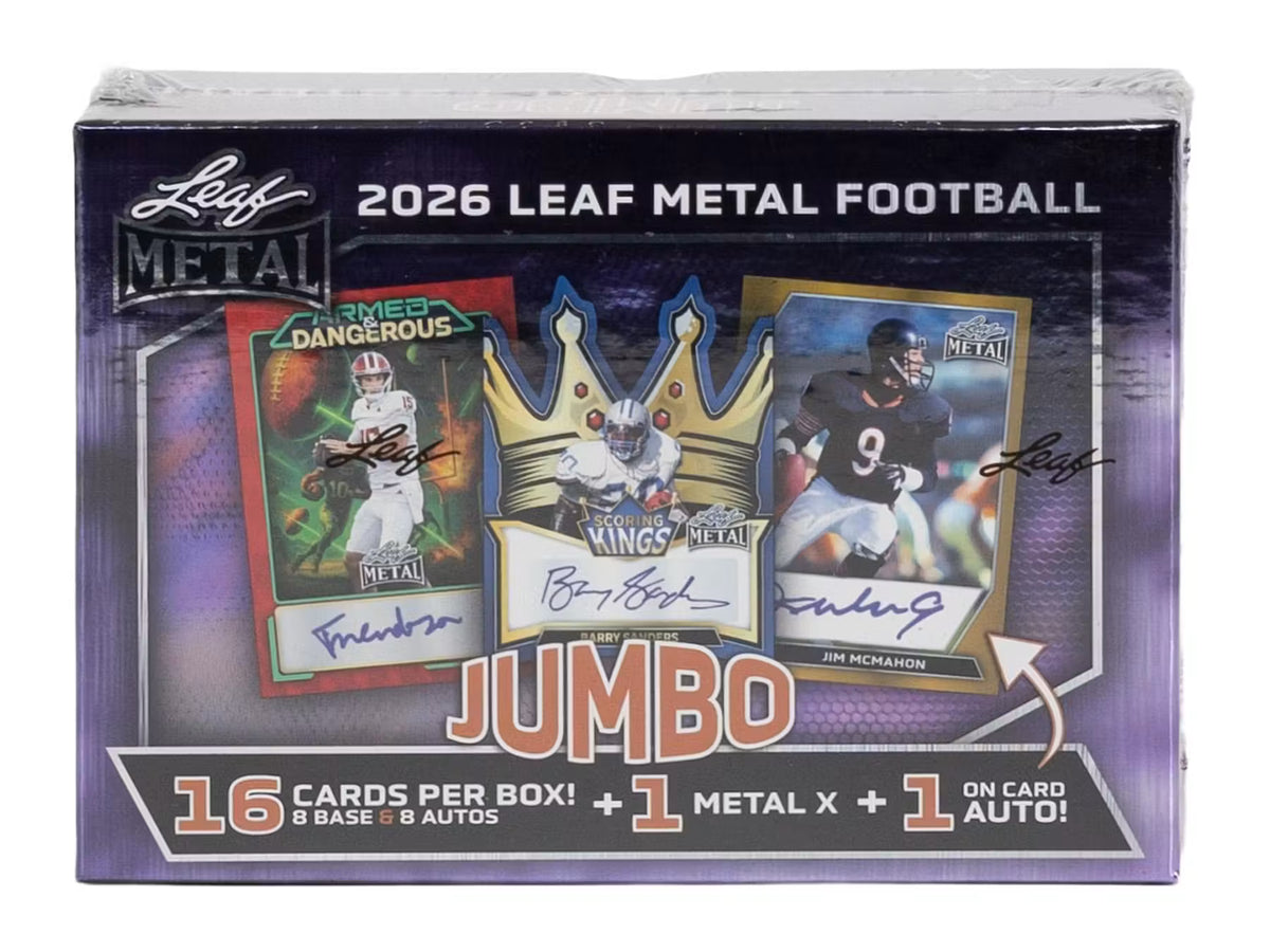 2026 Leaf Metal Football Jumbo Box