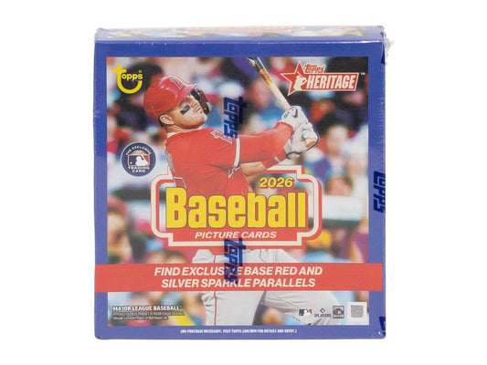 2026 Topps Heritage Baseball Mega 20 Box Case