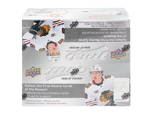 2026/27 Upper Deck MVP Hockey 36 Pack Retail 20 Box Case