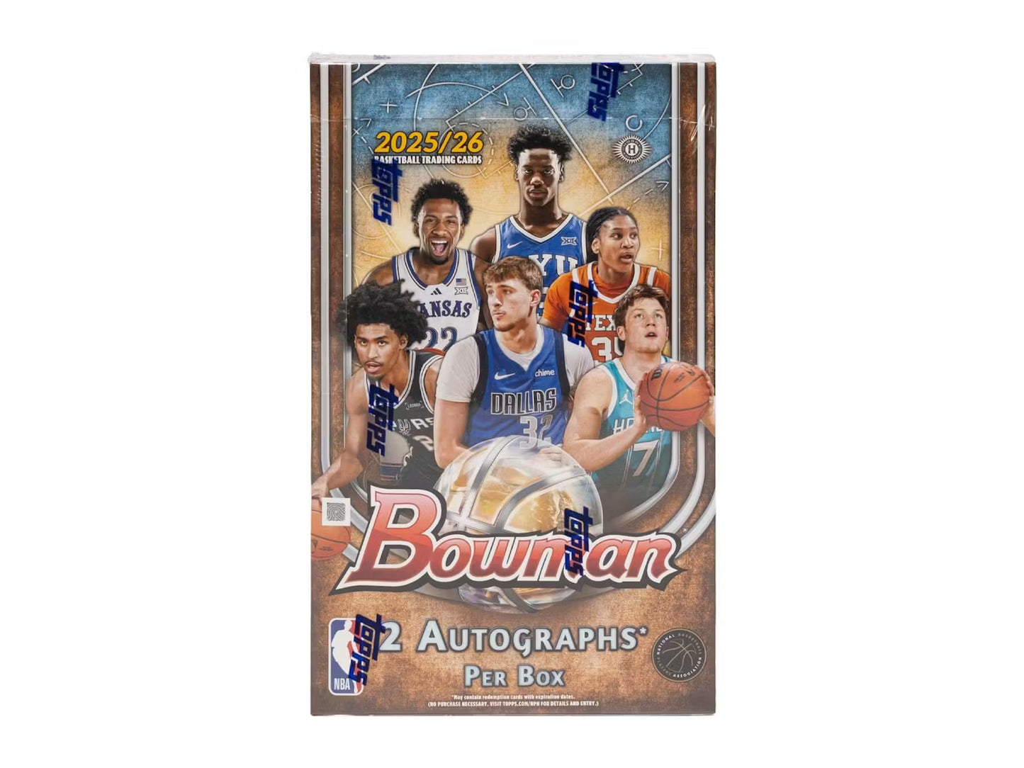 2025/26 Bowman Basketball Hobby 12 Box Case