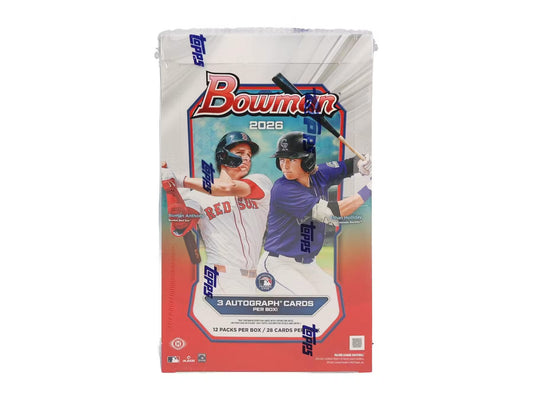 2026 Bowman Baseball Jumbo 8 Box Case