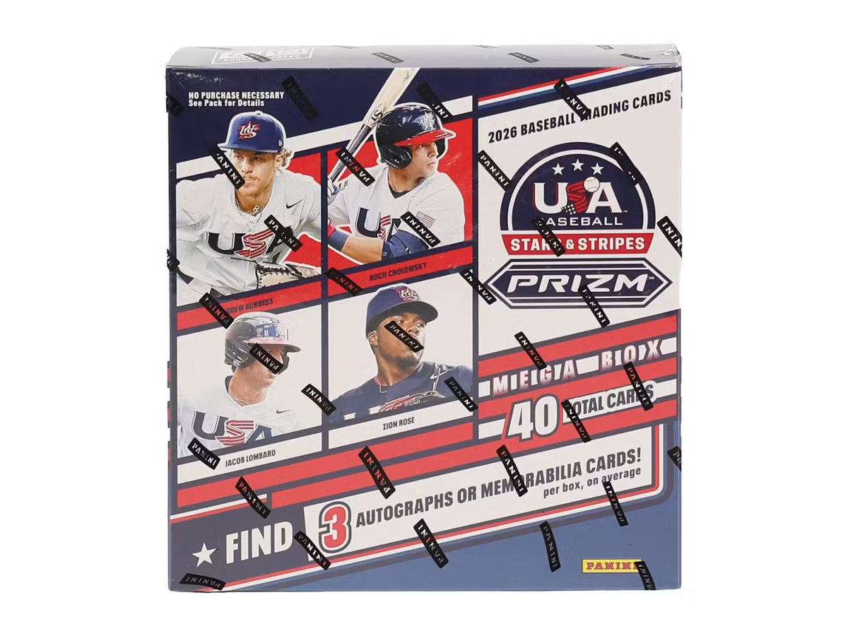 2026 Panini USA Stars & Stripes Prizm Baseball Mega 20 Box Case