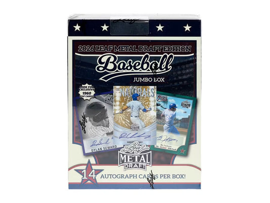2026 Leaf Metal Draft Edition Baseball Jumbo 8 Box Case