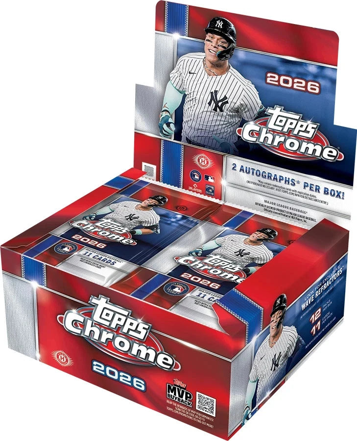 2026 Topps Chrome Baseball Jumbo 8 Box Case