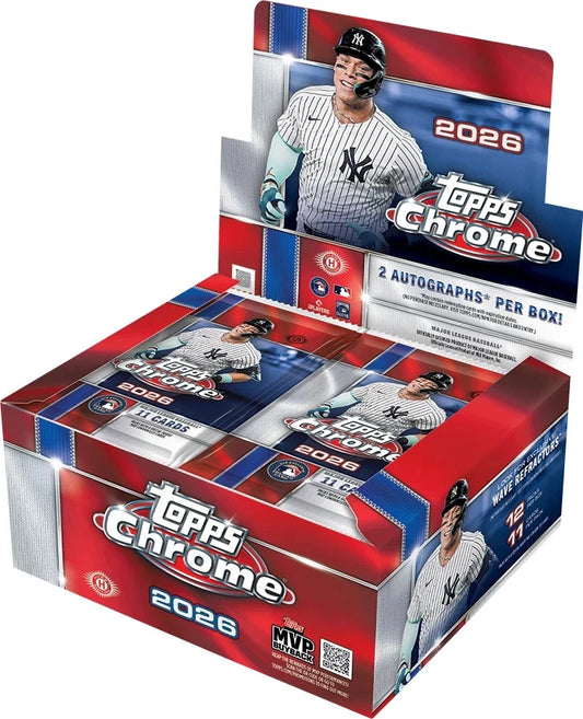 2026 Topps Chrome Baseball Jumbo 8 Box Case