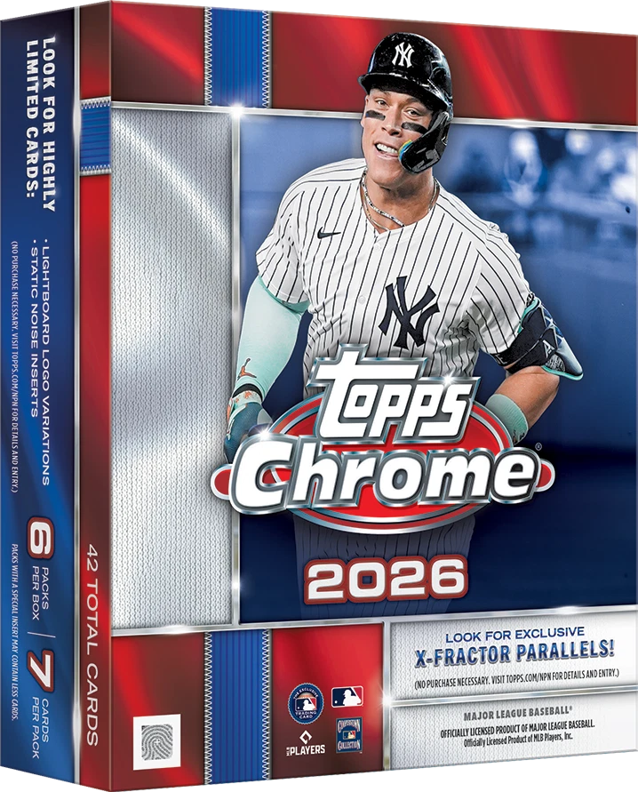 2026 Topps Chrome Baseball Mega 20 Box Case