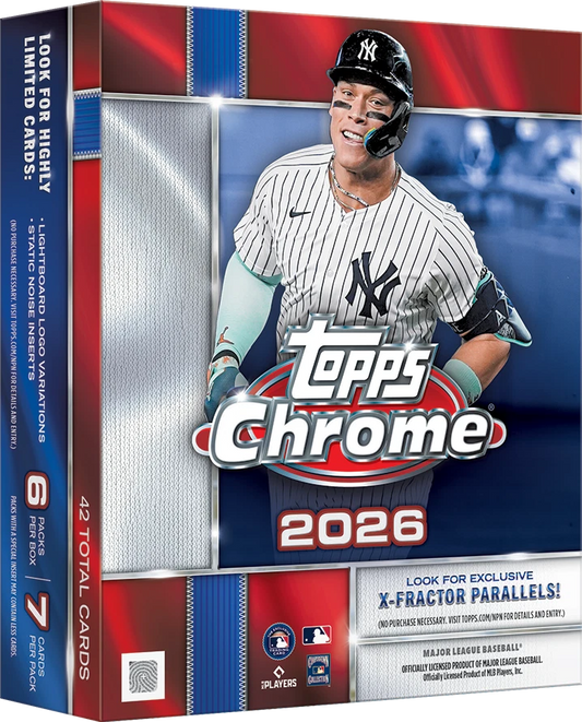 2026 Topps Chrome Baseball Mega 20 Box Case